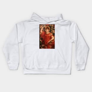 A Vision of Fiammetta, Dante Gabriel Rossetti Kids Hoodie